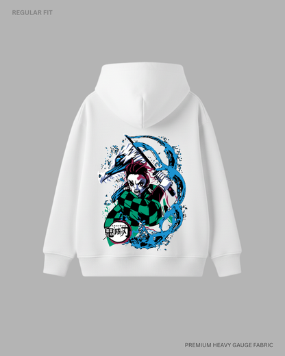 Tanjiro Kamado Water Breathing: Anime Unisex Winter Hoodies