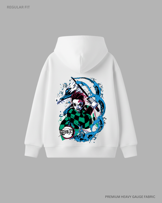 Tanjiro Kamado Water Breathing: Anime Unisex Winter Hoodies