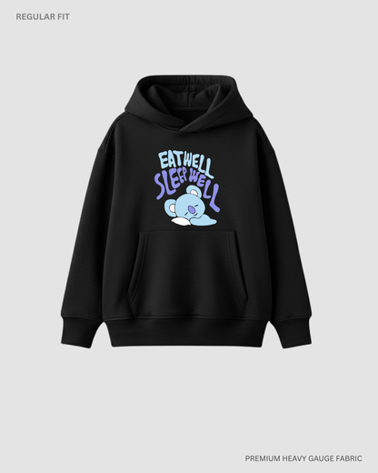Eat well Sleep Well- Koya BTS Winter Hoodies
