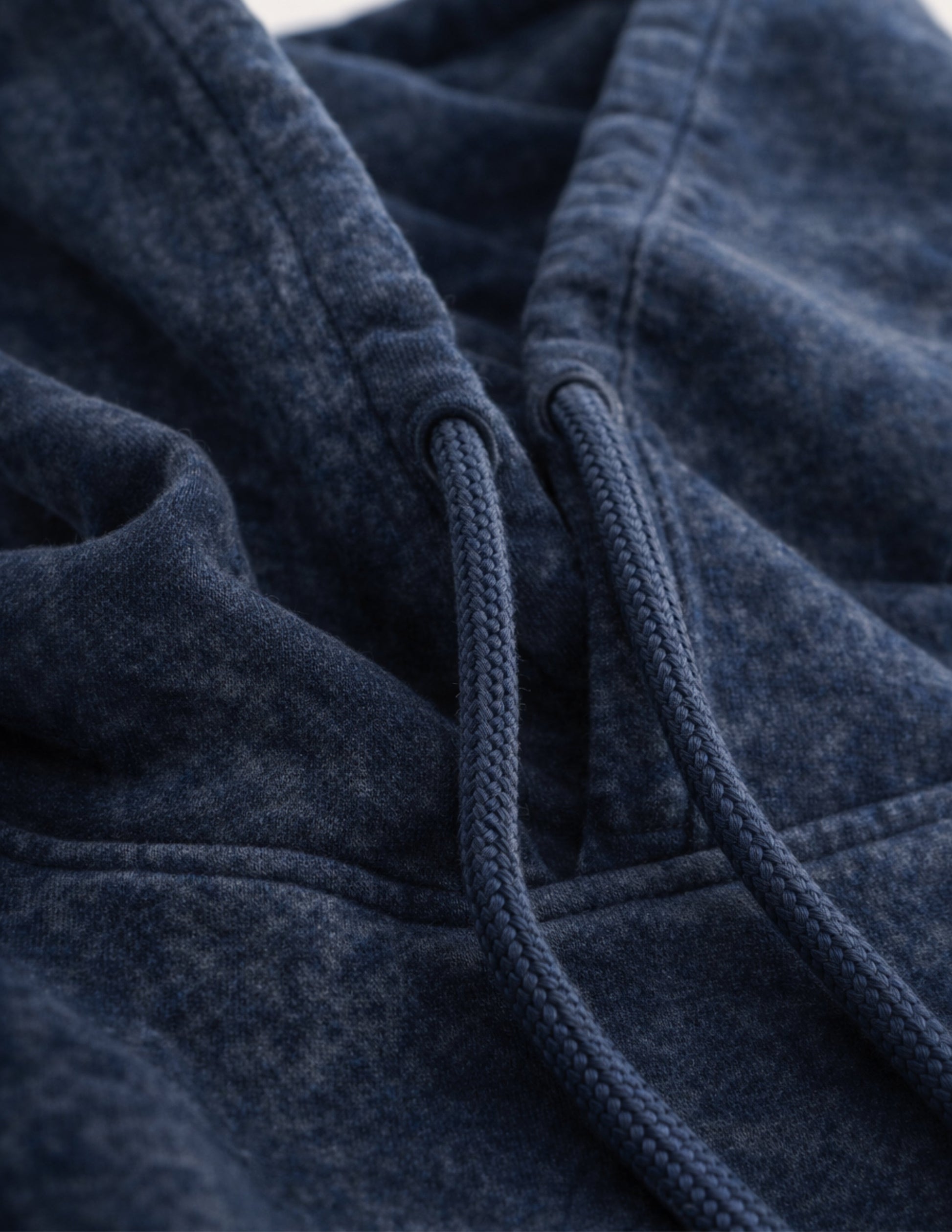 Navy Blue Acid Wash Hoodie