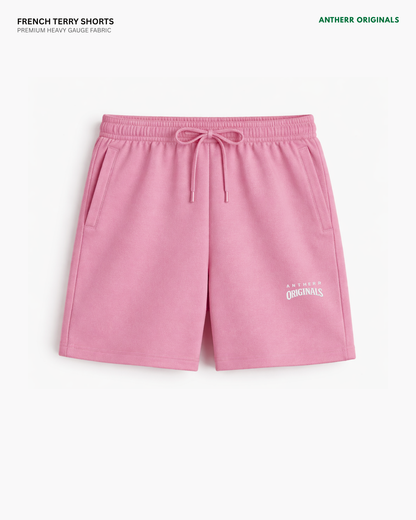 Flamingo Pink Unisex Everyday French Terry Shorts