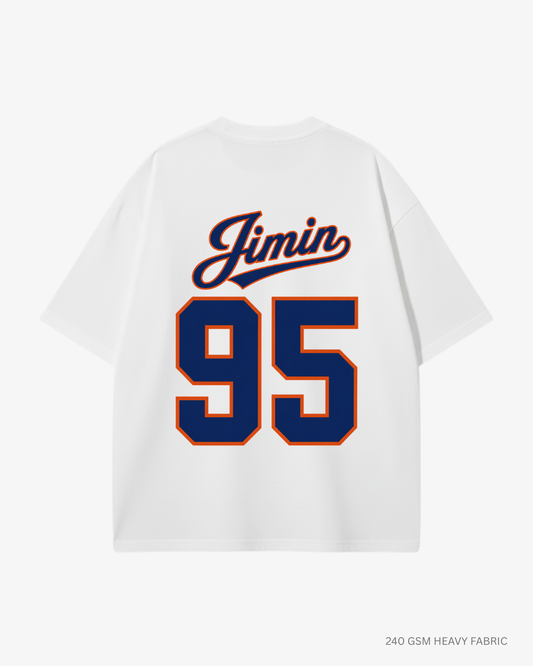 Jimin Varsity Blue Edition oversized t-shirt
