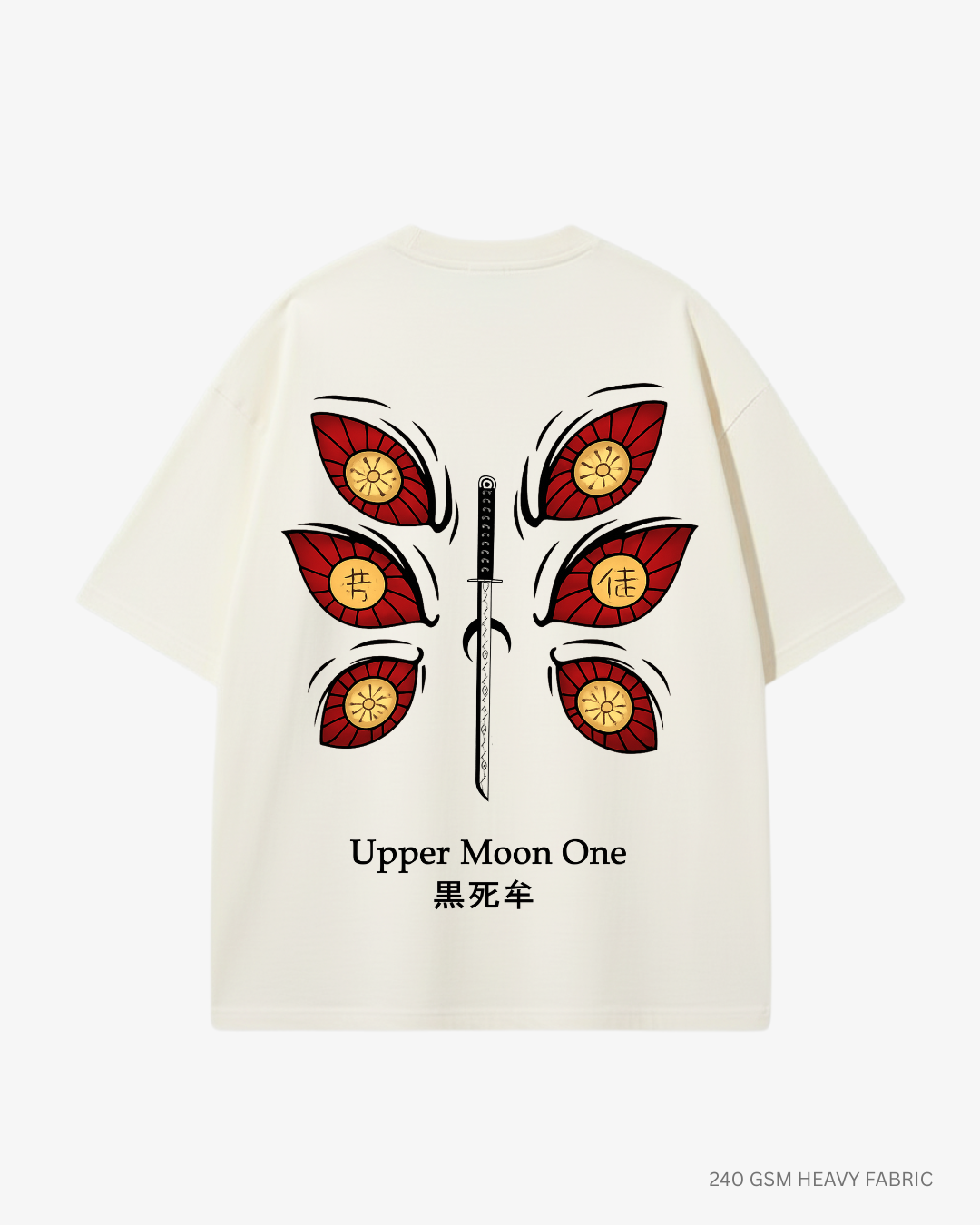 Kokushibo Upper Moon One Oversized Anime T-Shirt