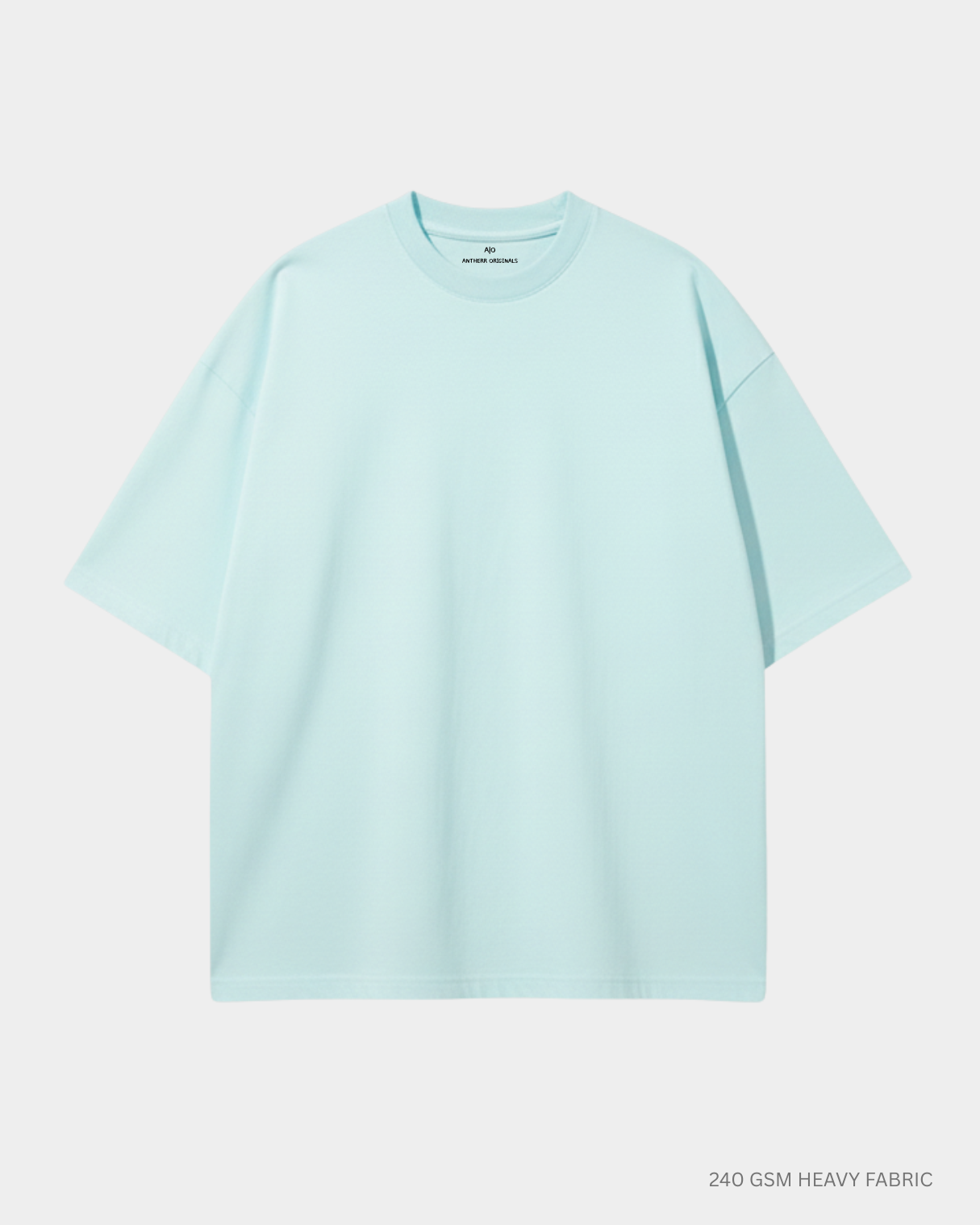 Basic Royal Blue Unisex Oversized T-shirt MINT BLUE