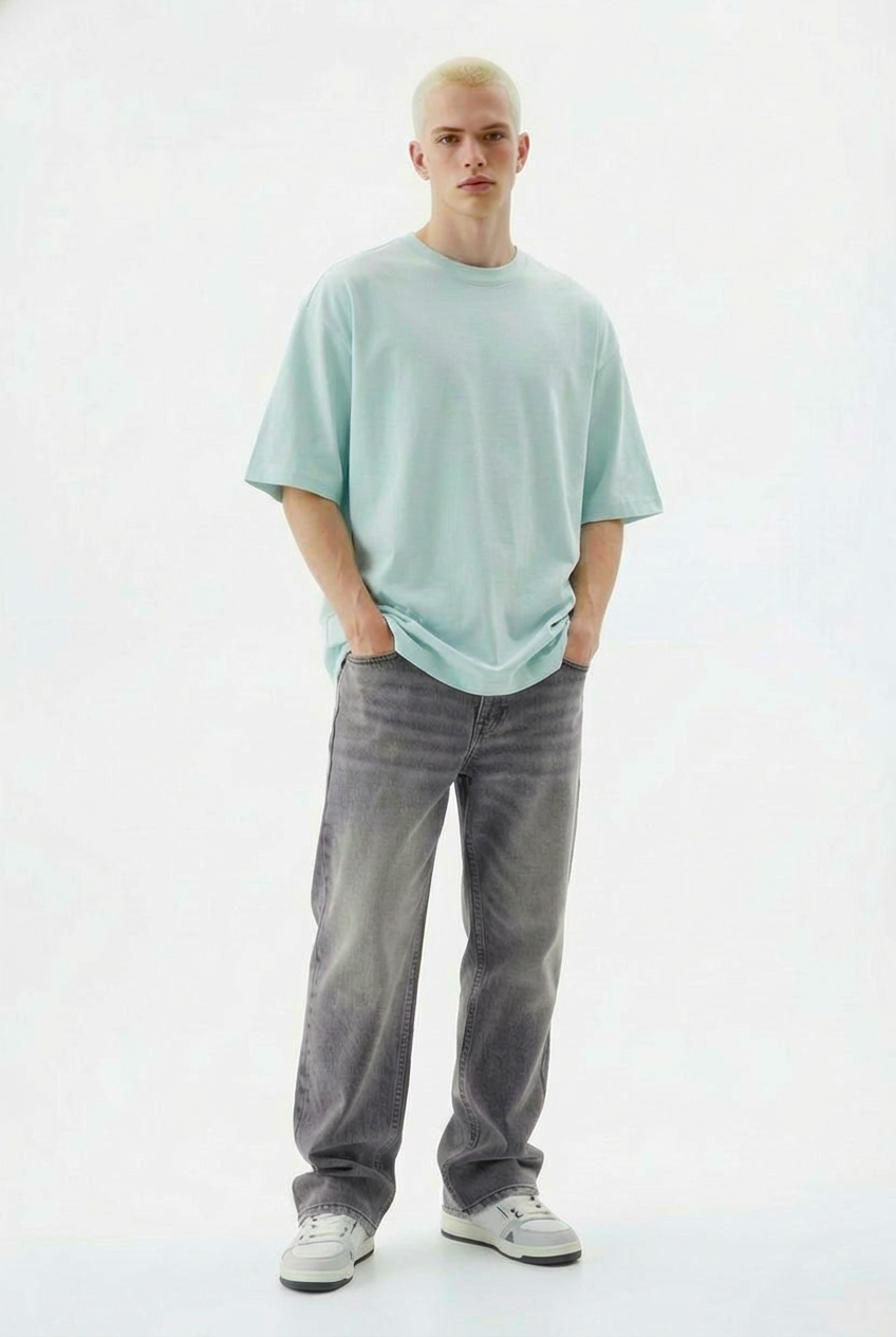 Basic Royal Blue Unisex Oversized T-shirt