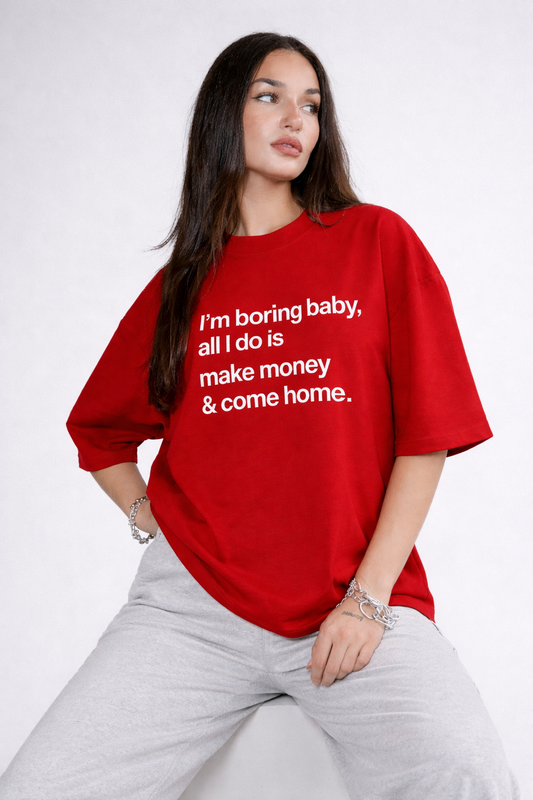 Motivational Statement  Women T-Shirt India Streetwear Oversized Fit