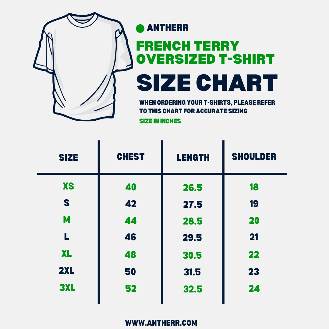 Basic Flamiingo Oversized T-Shirt | French Terry Cotton