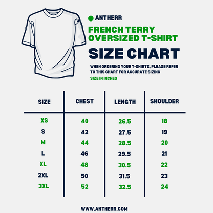 Basic Flamiingo Oversized T-Shirt | French Terry Cotton