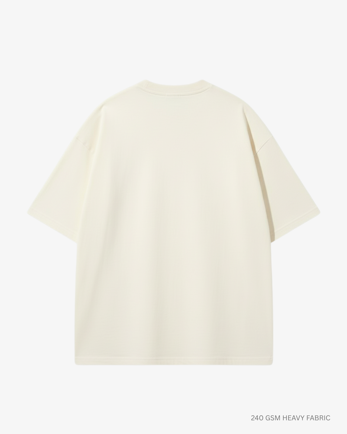 Basic Off White Unisex Oversized T-Shirt