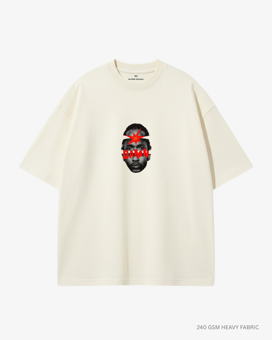 Damn Kendrick Unisex Oversized T-Shirt | Antherr Core OFF WHITE Cotton 240 GSM