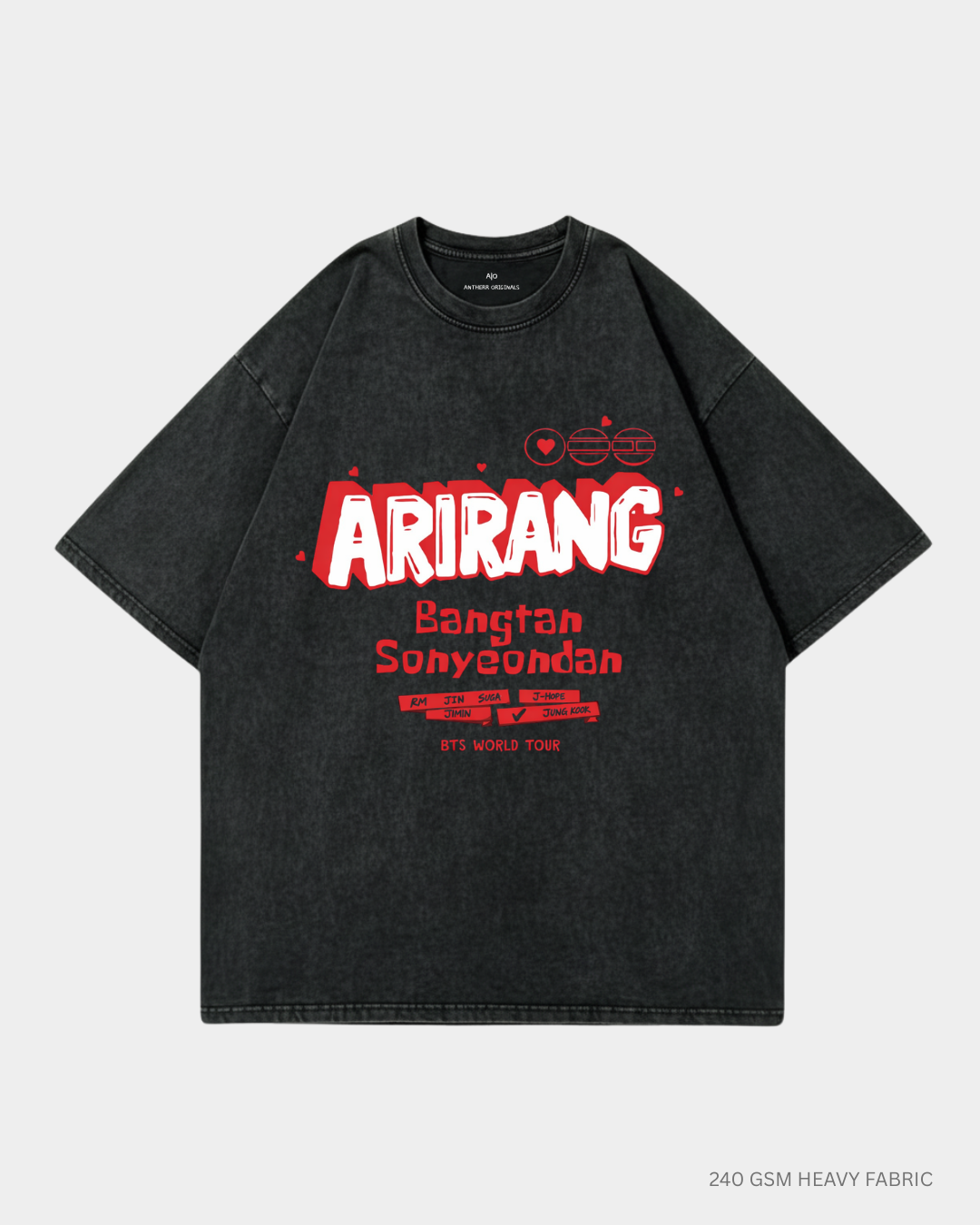 Arirang Bangtan Sonyeondan Unisex Oversized T-Shirt | Antherr Core