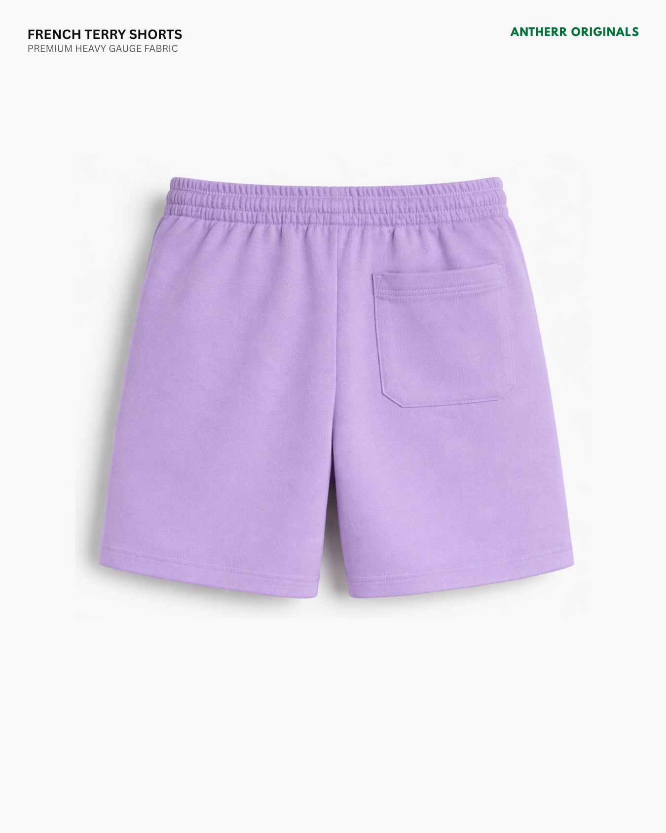 Lavender Unisex Everyday French Terry Shorts