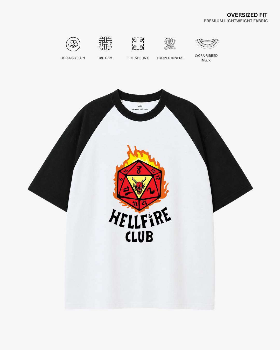 Hellfire Club Dice Unisex Oversized T-Shirt