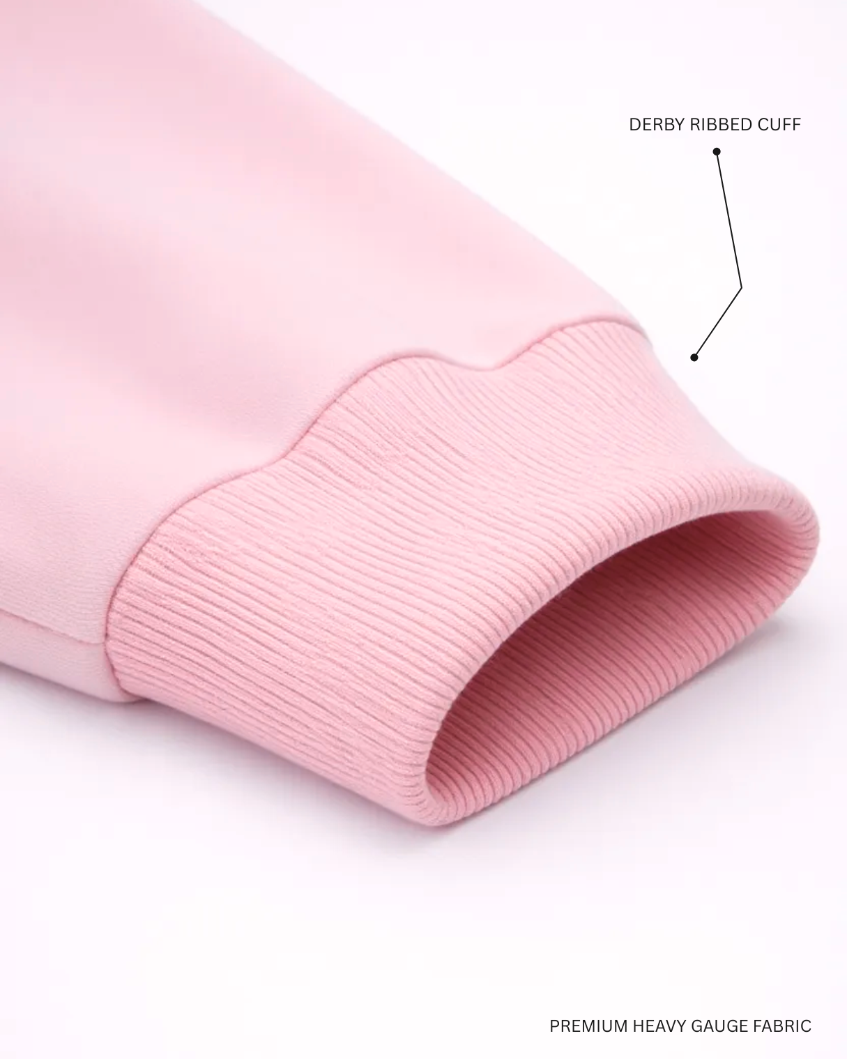 Basic Light Baby Pink Unisex Winter Hoodies