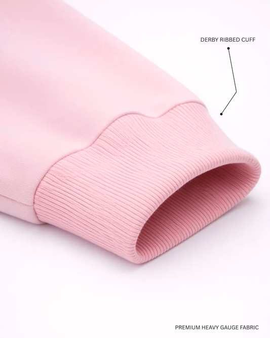 Basic Light Baby Pink Unisex Winter Hoodies