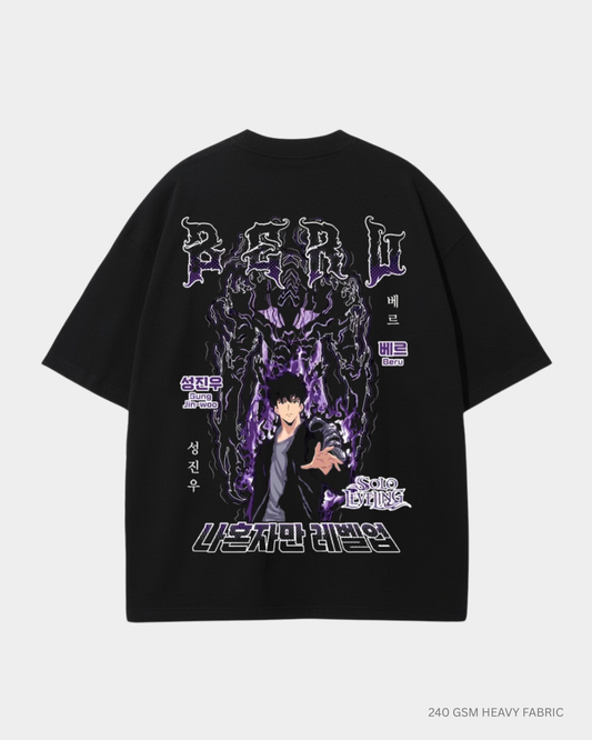 Solo Leveling Sung Jin Woo oversized tshirt India
