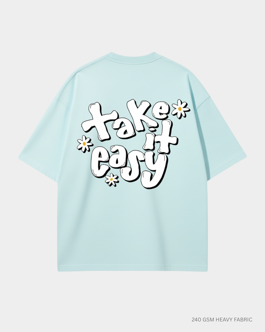 Take it easy graphic oversized tshirt India