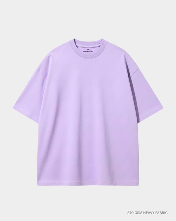Basic Lavender Unisex Oversized T-Shirt | Antherr Originals LAVENDER Cotton 240 GSM
