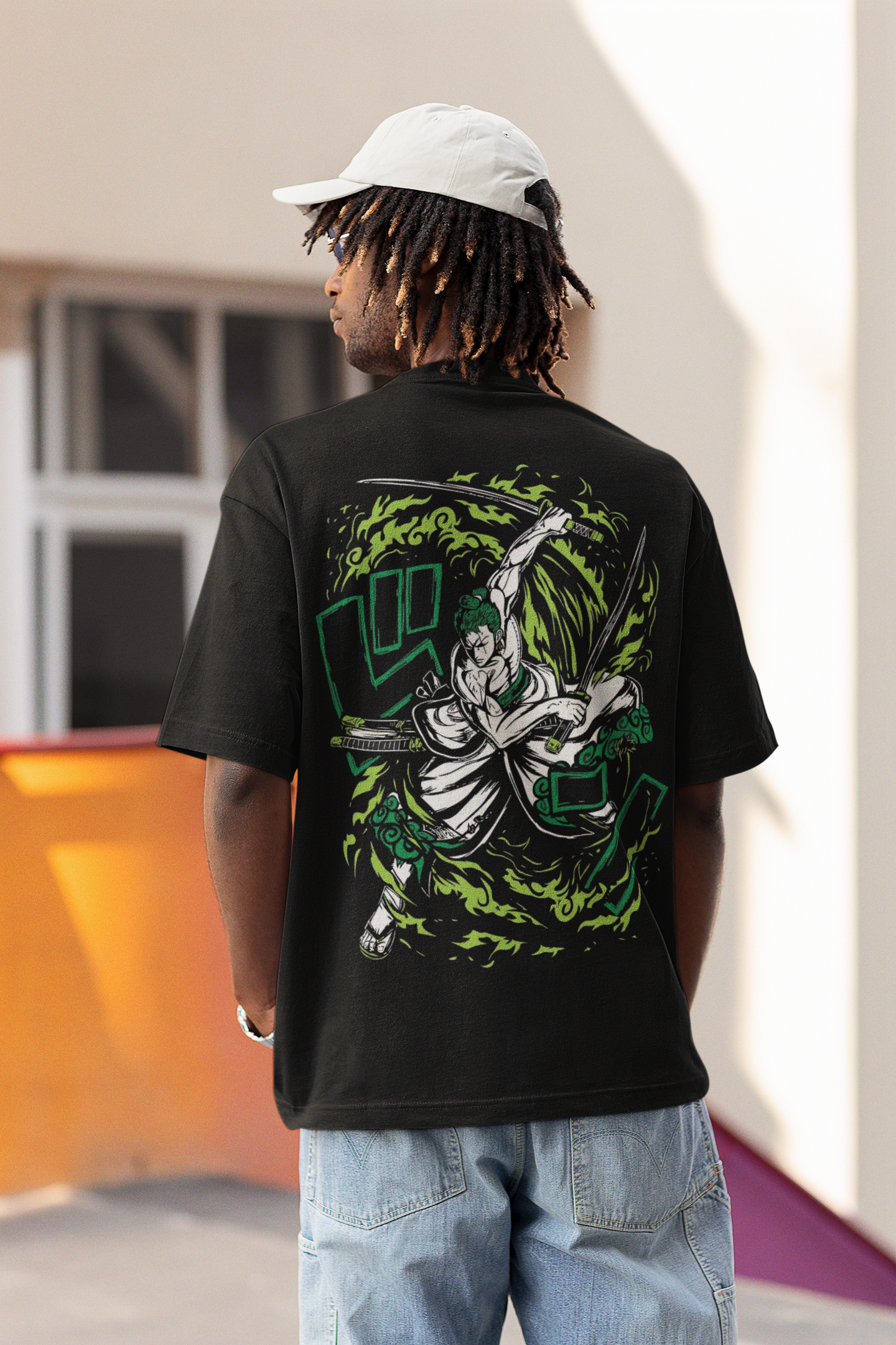 Zoro One Piece Anime Oversized T Shirts by ANTHERR
