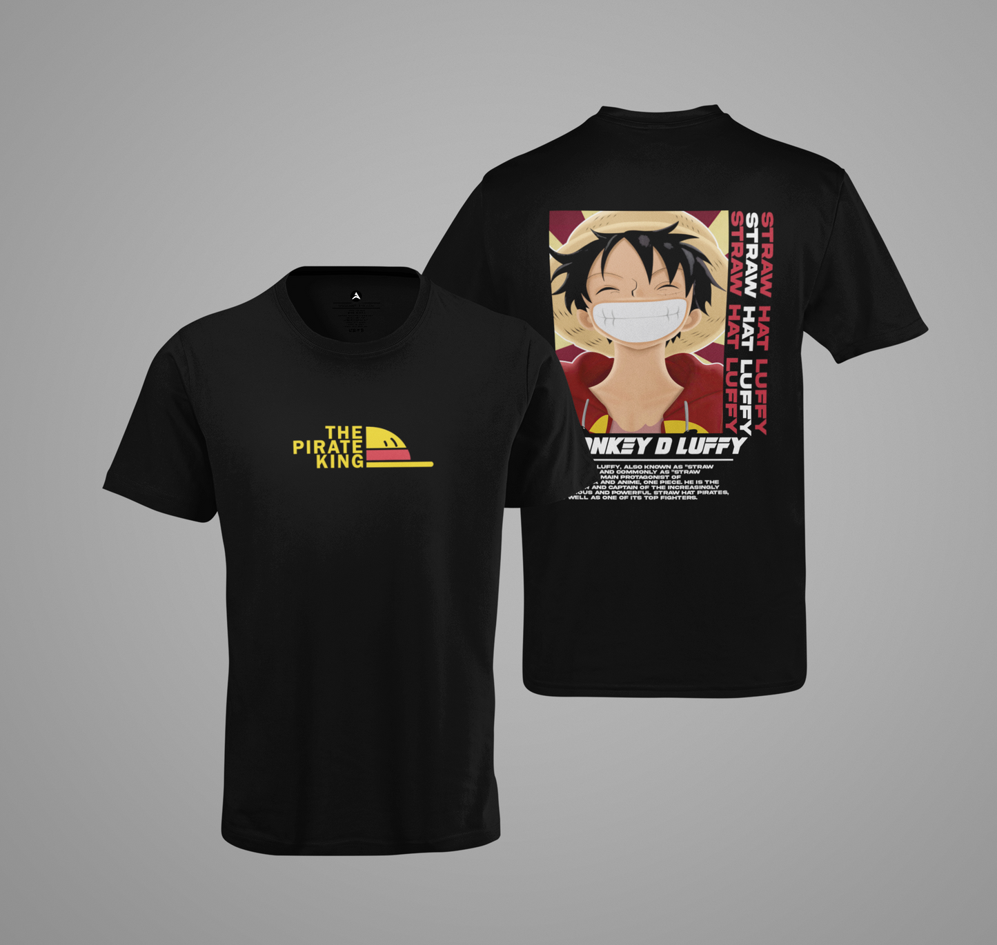 The Pirate King- Monkey D Luffy: Anime- Oversized T-Shirts