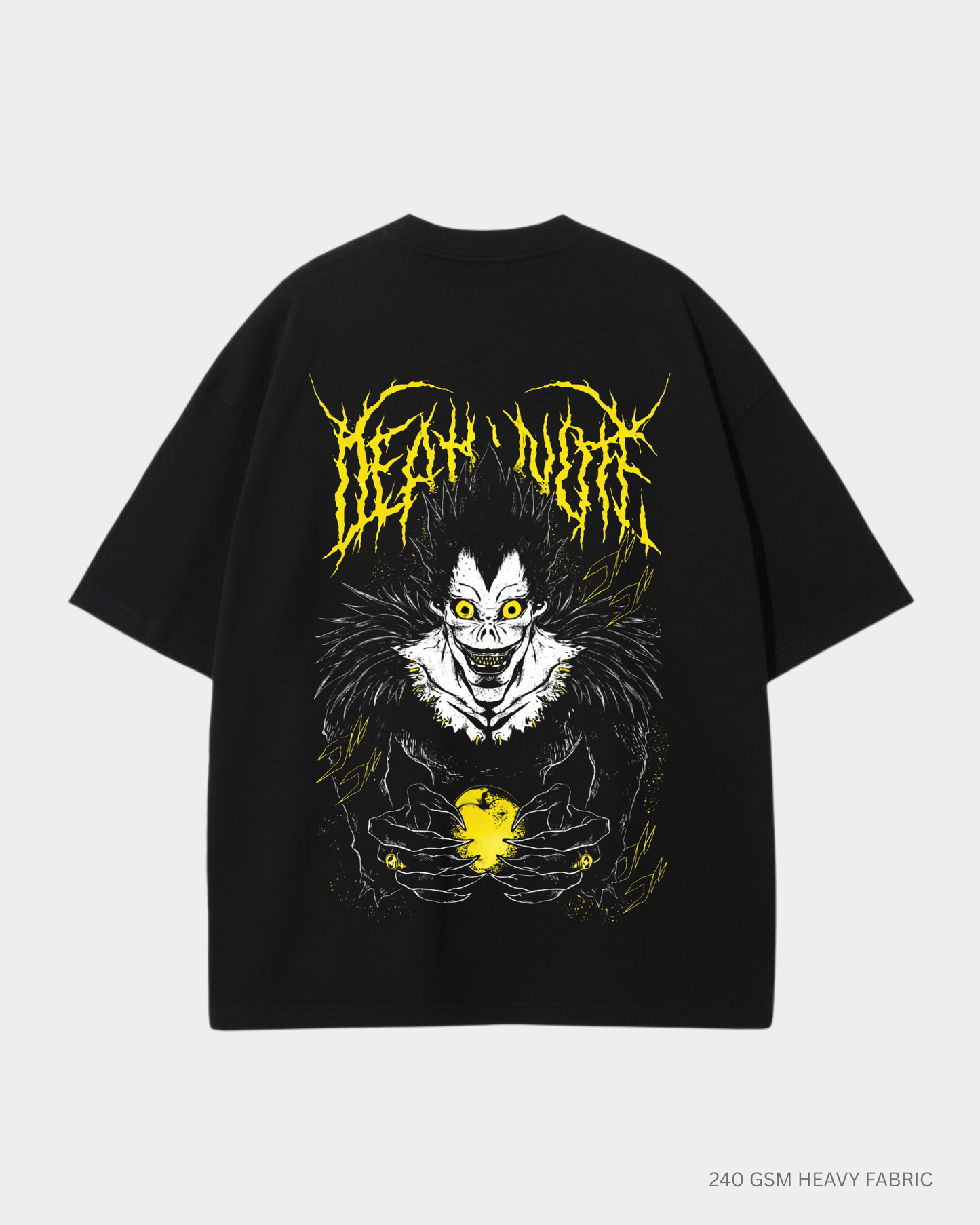 Ryuk Death Note Unisex Oversized T-Shirt | Antherr Core Black Cotton 240 GSM