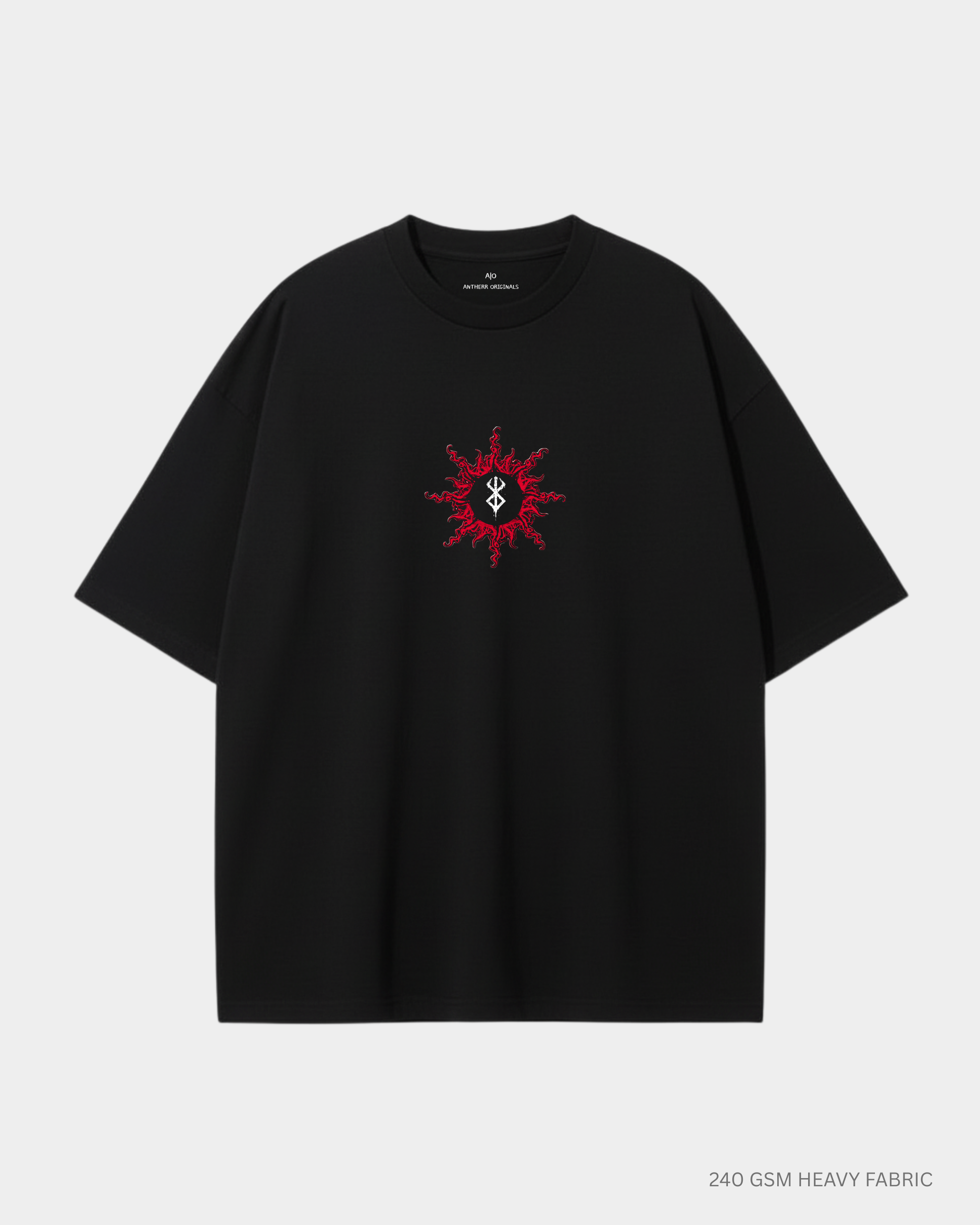 Black Swordsman Guts Berserk Unisex Oversized T-Shirt | Antherr Core