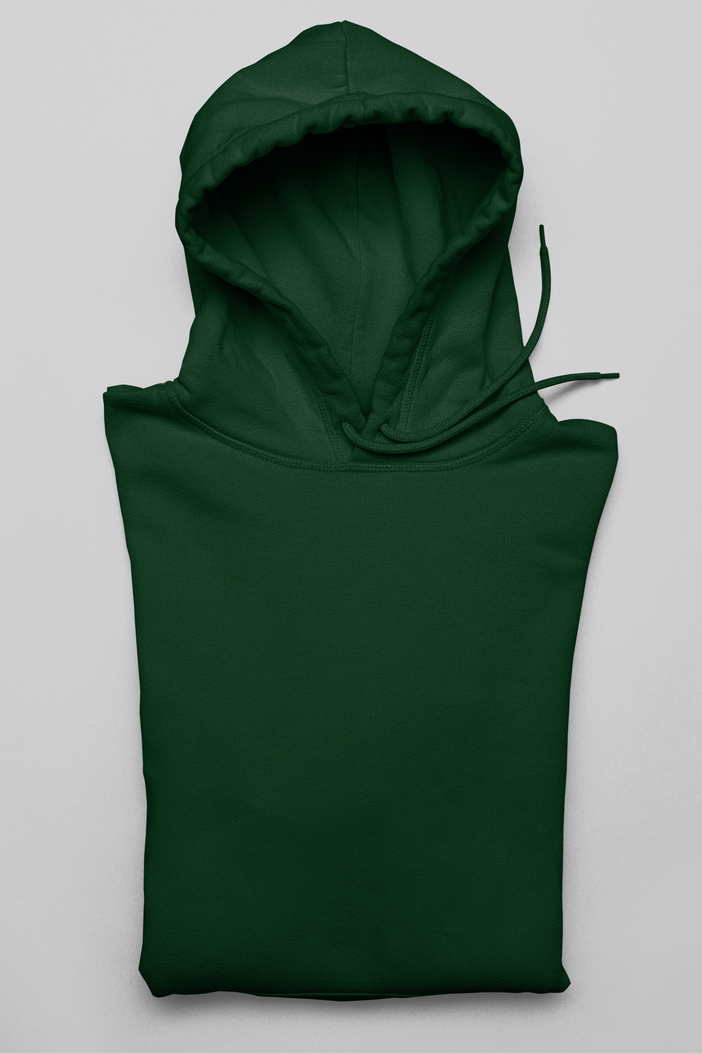 Basic Bottle Green Unisex Winter Hoodies