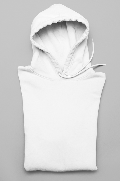 Basic White Unisex Winter Hoodies