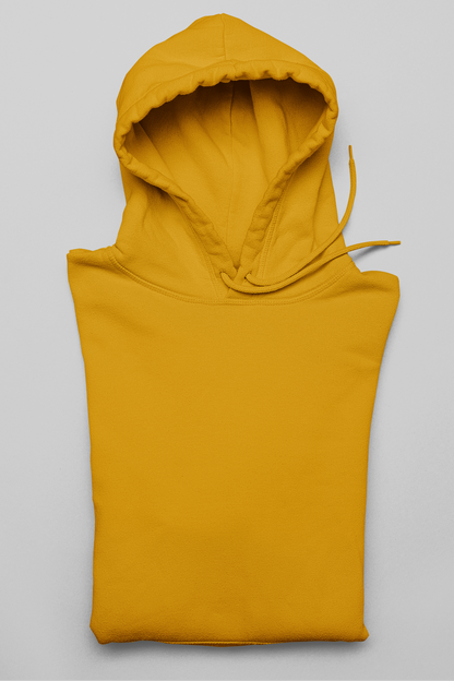 Basic Mustard Yellow Unisex Winter Hoodies