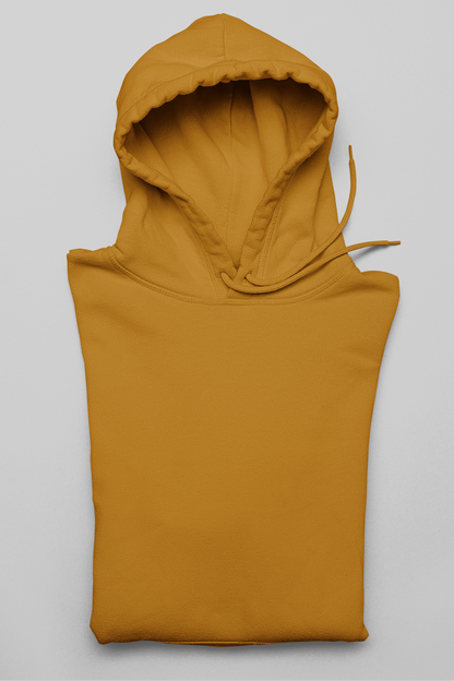 Basic Mustard Yellow Unisex Winter Hoodies