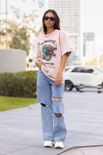 Glorious Forever: Oversized T-Shirts BABY PINK