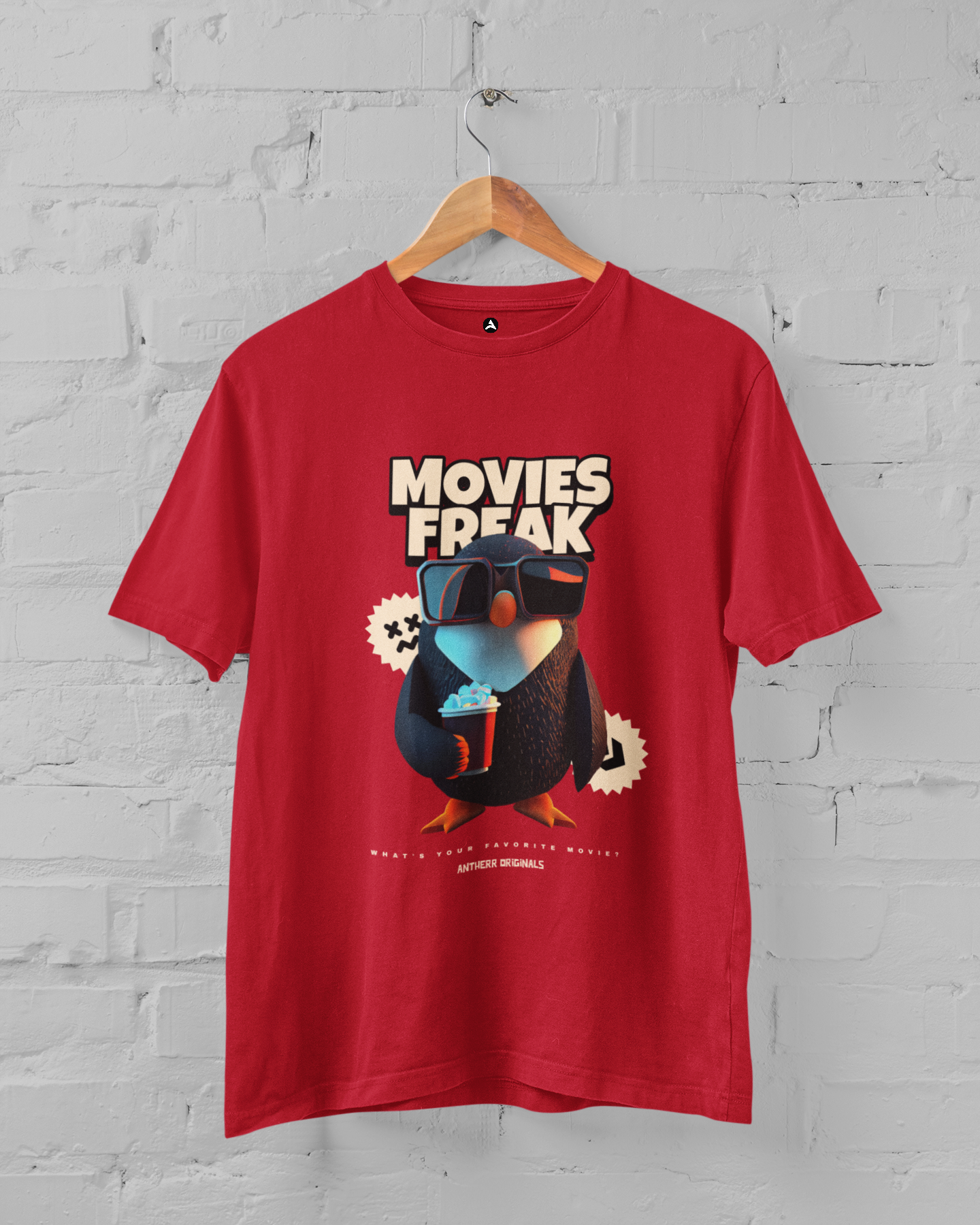 Movie Freak: Regular Fit T-Shirts RED