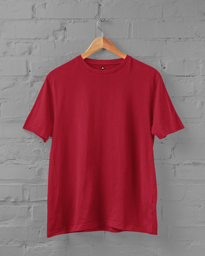 Basic Oversized T-shirt for Women: Red