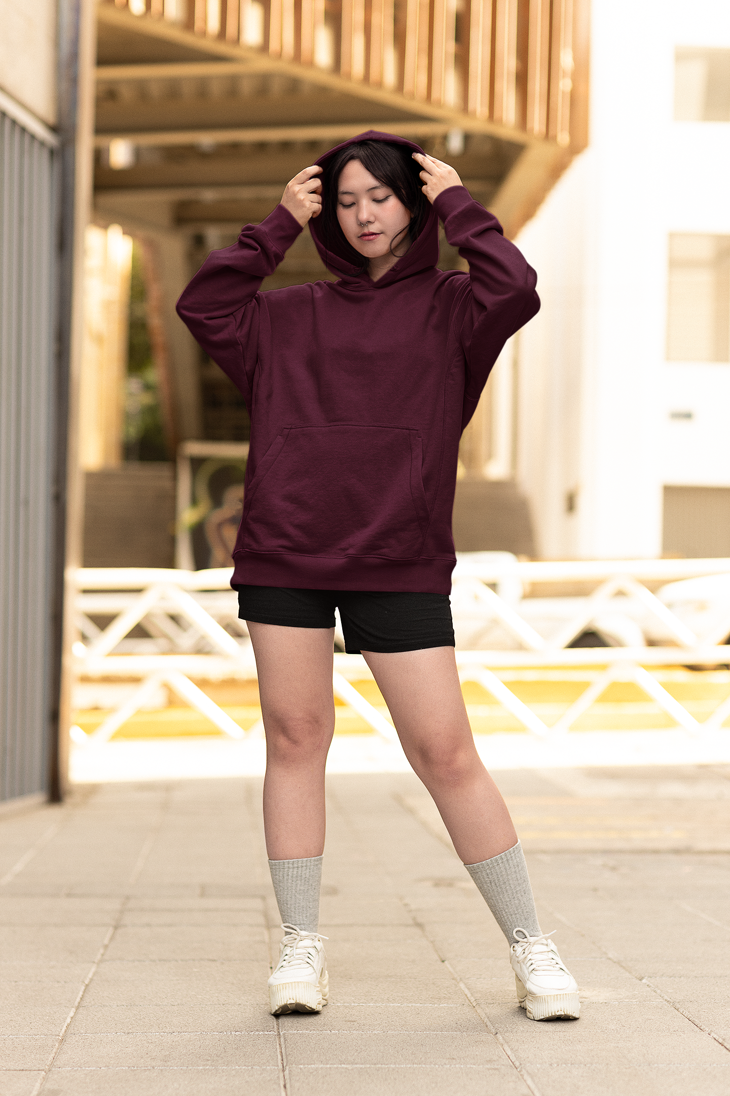 Basic Maroon Unisex Winter Hoodies