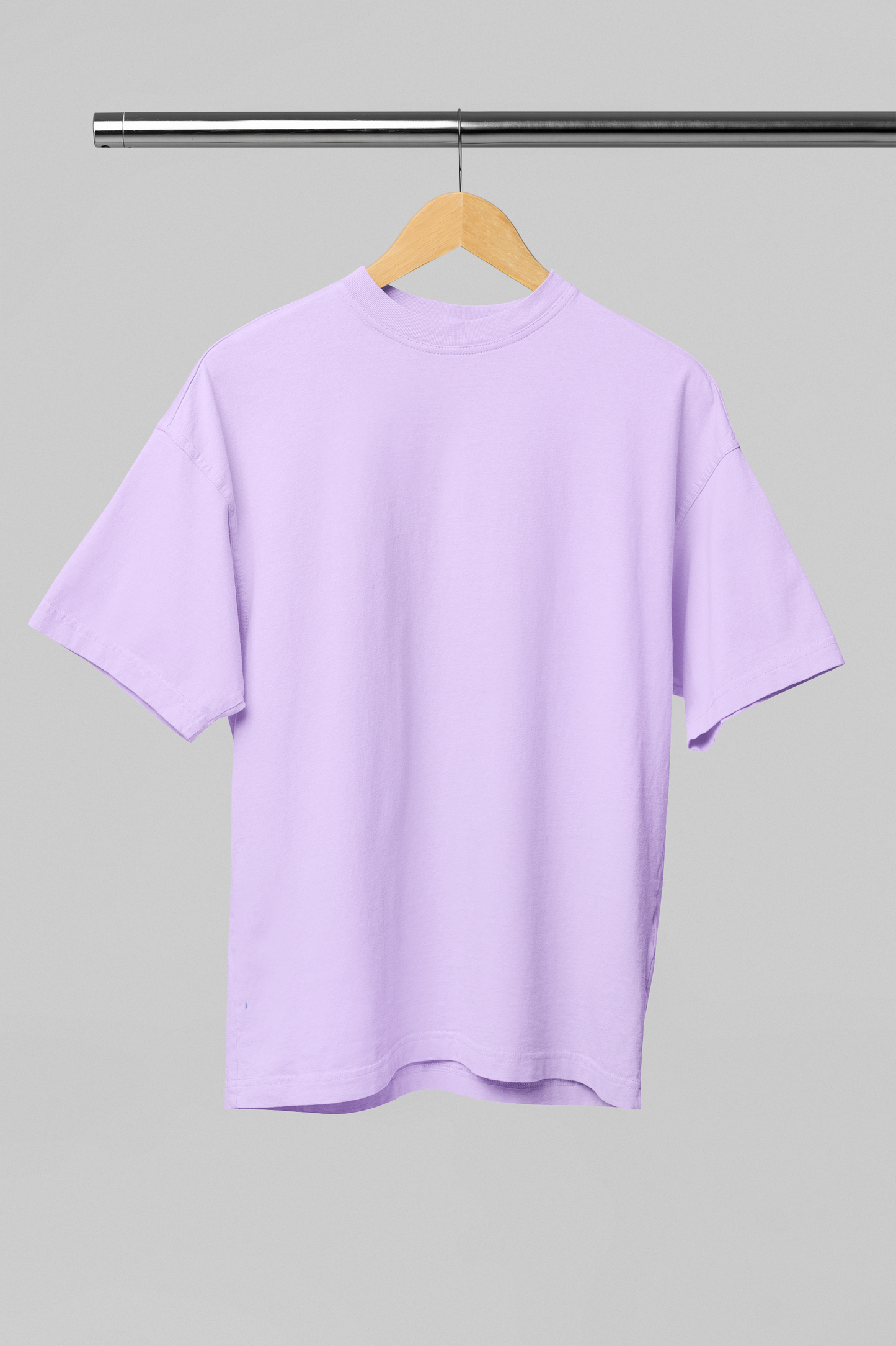 Basic Oversized T-shirt for Men: Lavender