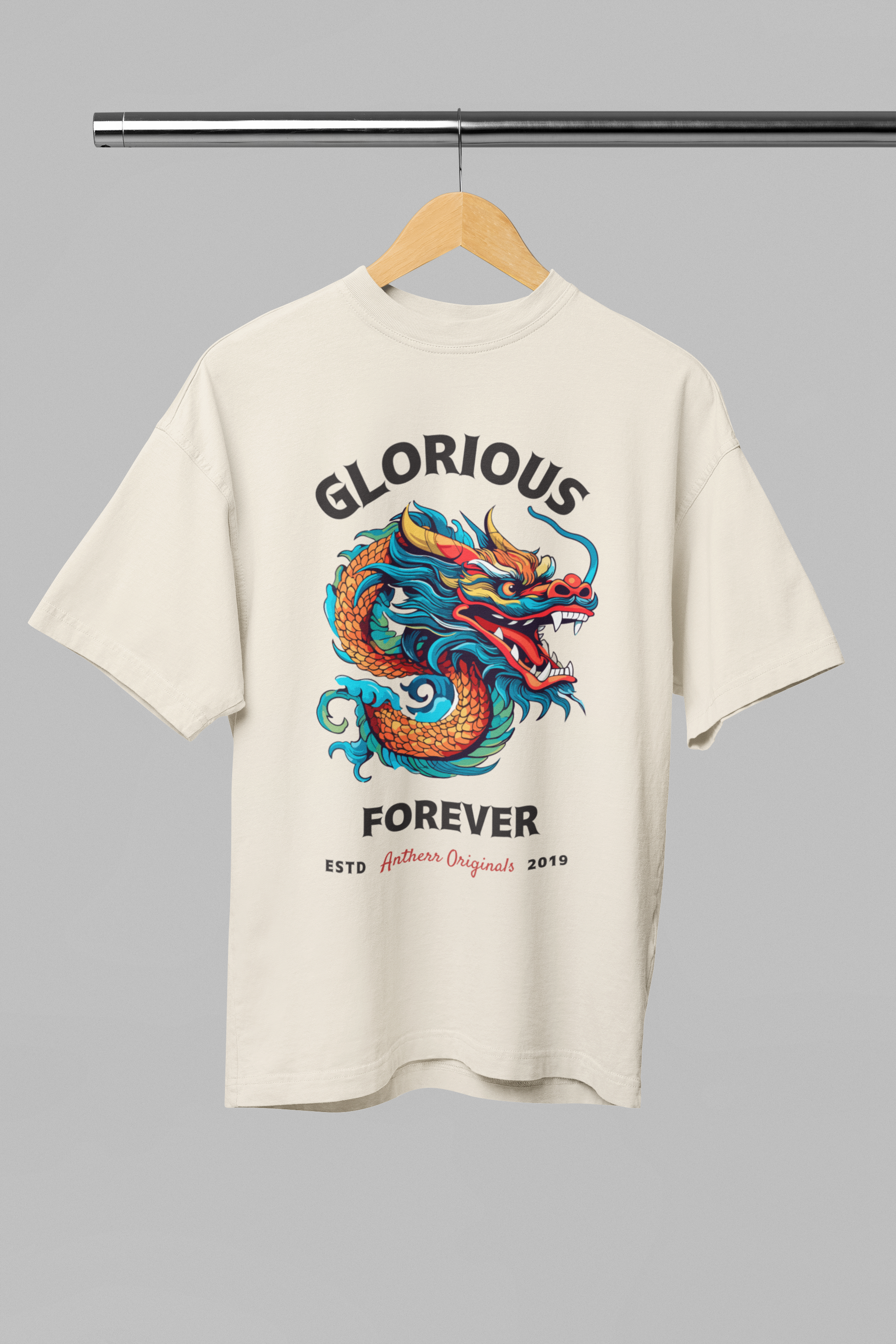 Glorious Forever: Oversized T-Shirts BEIGE