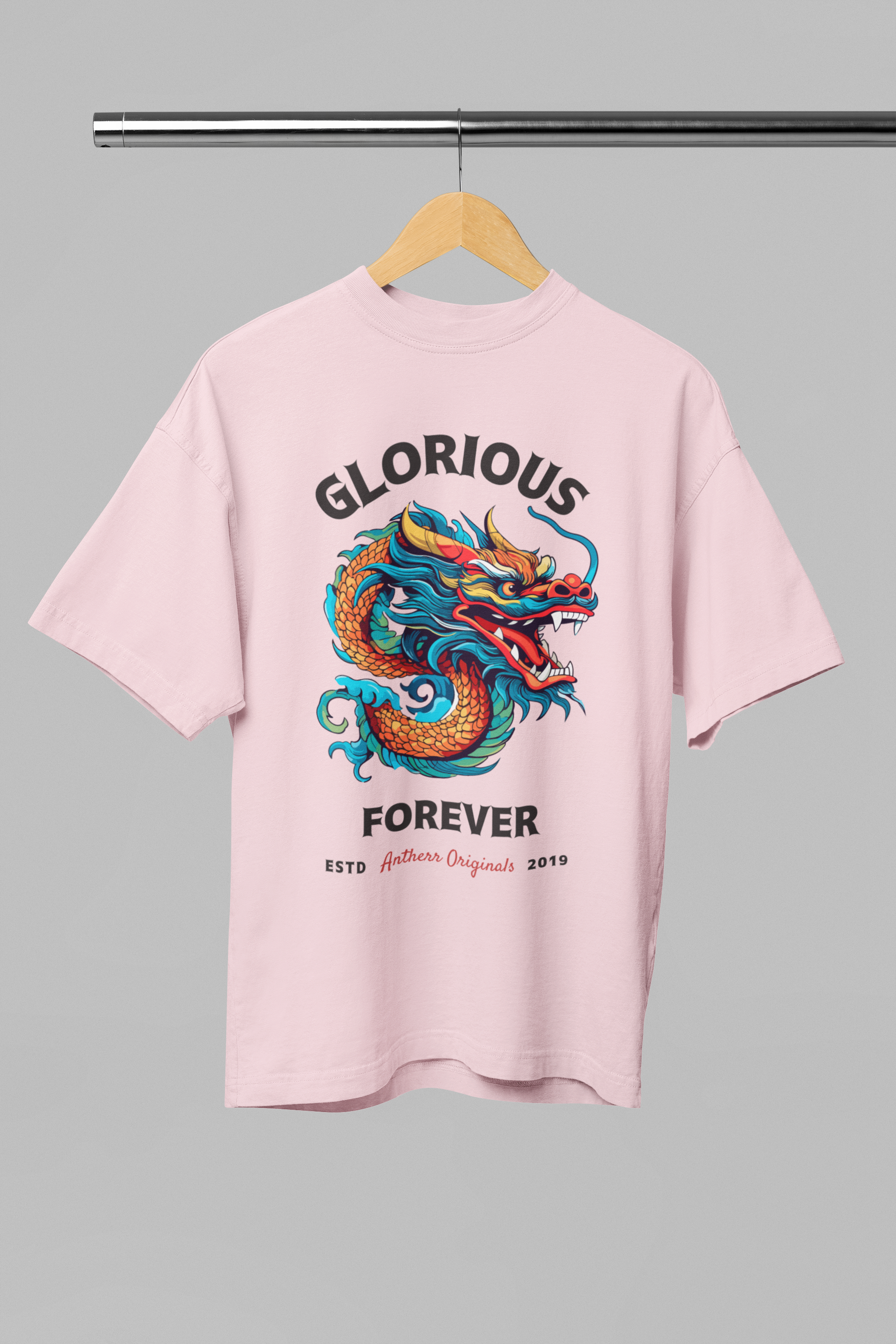 Glorious Forever: Oversized T-Shirts BABY PINK