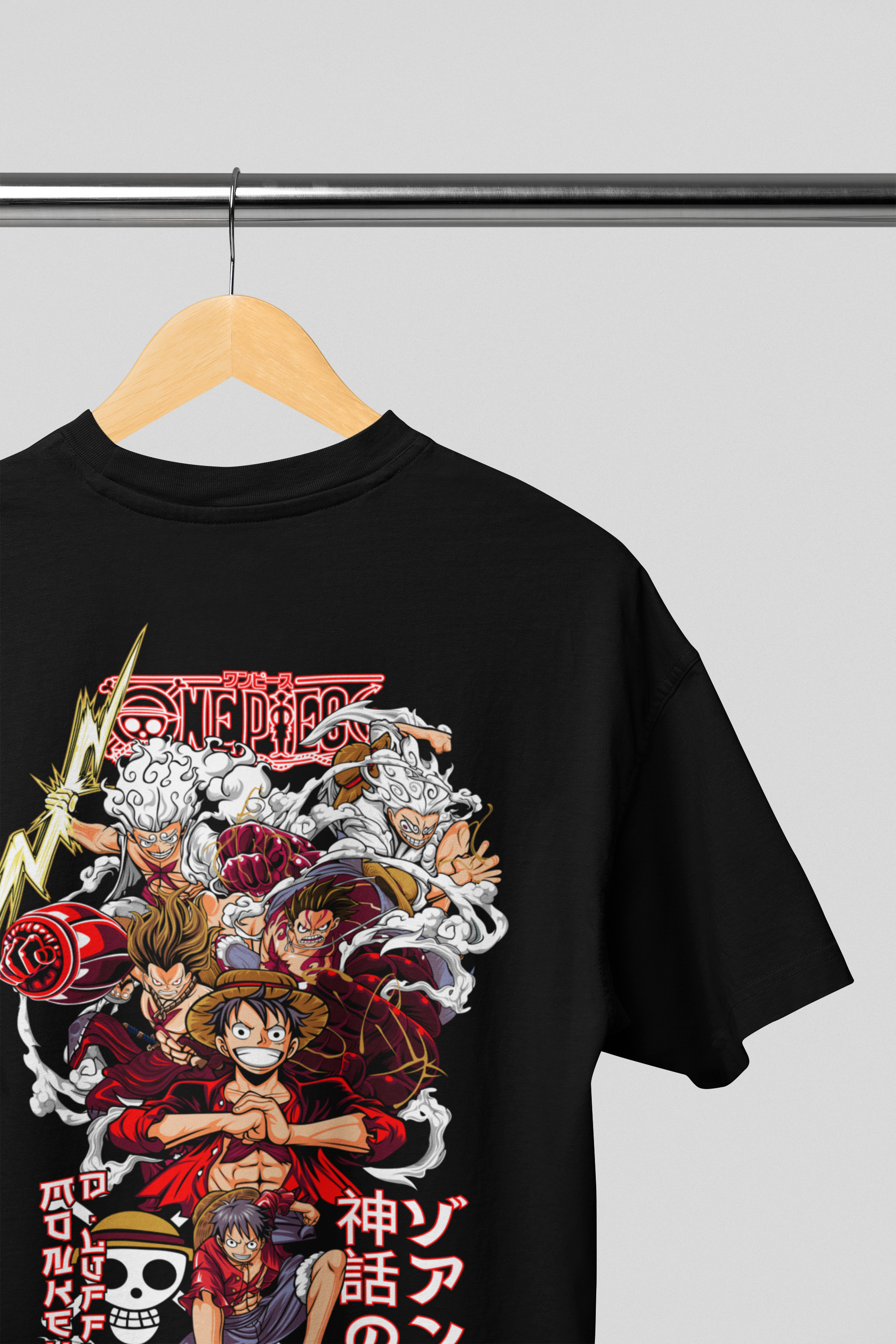 Luffy Gear 5- One Piece: Anime- Oversized T-Shirts