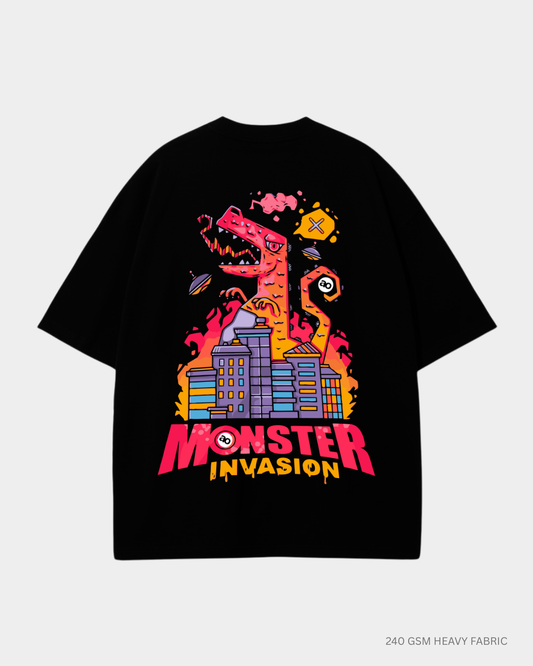 monster invasion printed oversized t-shirt antherr originals