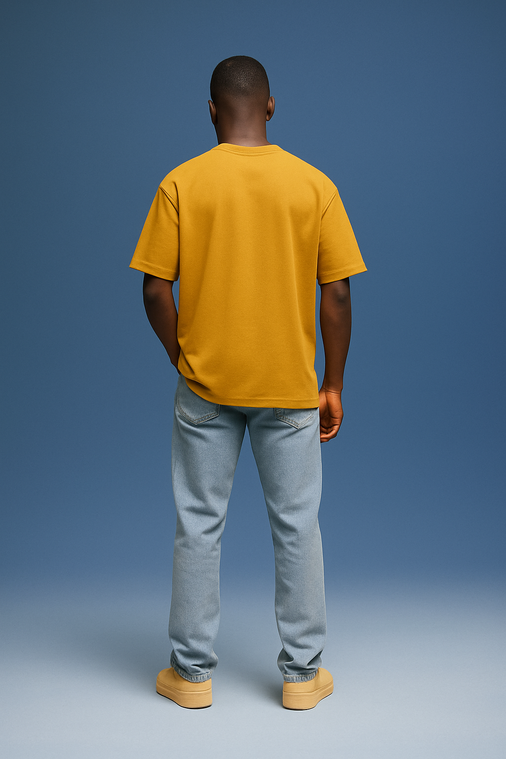 Basic Oversized T-shirt: Mustard Yellow
