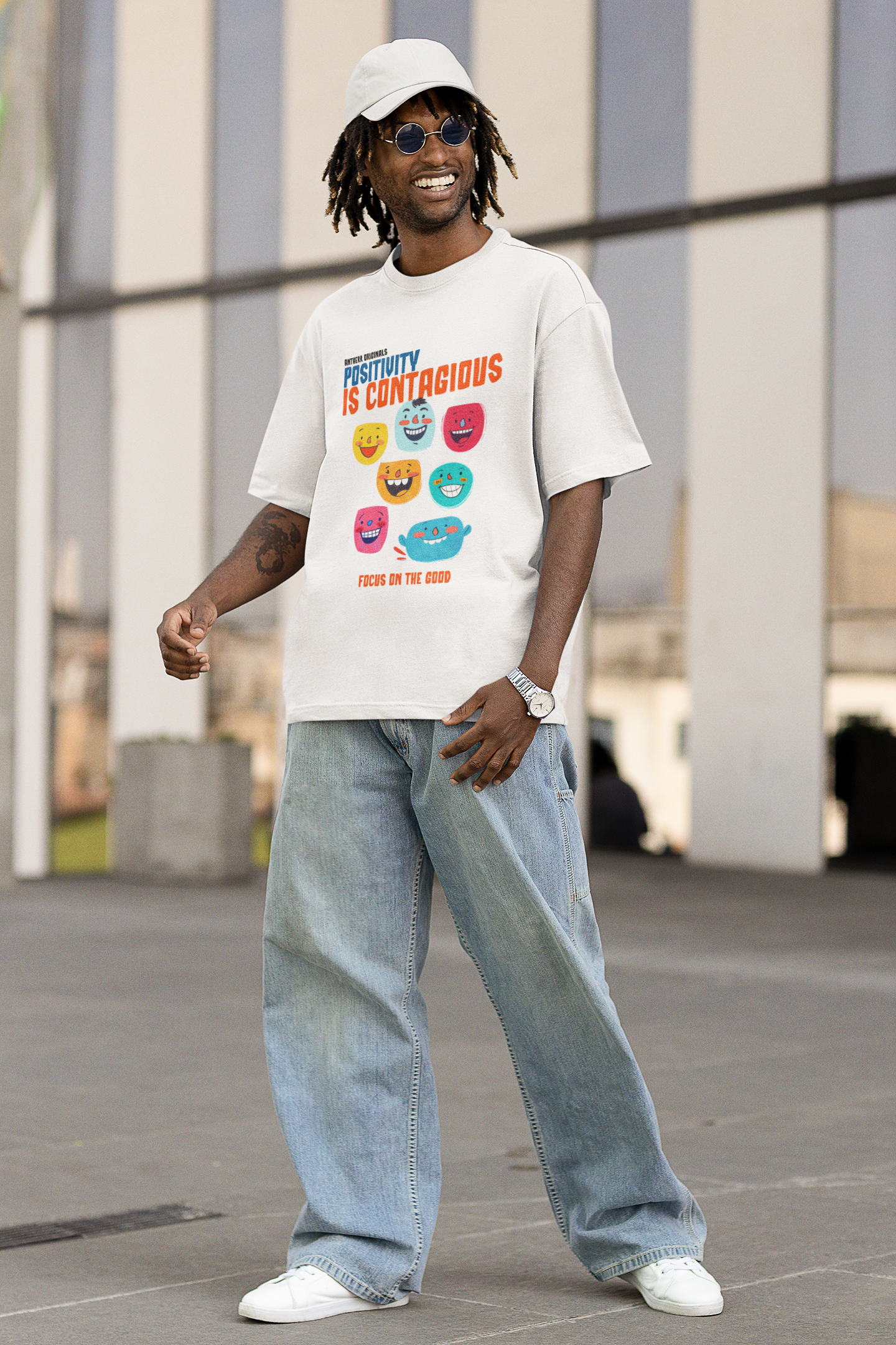 Positivity Is Contagious: Oversized T-Shirts