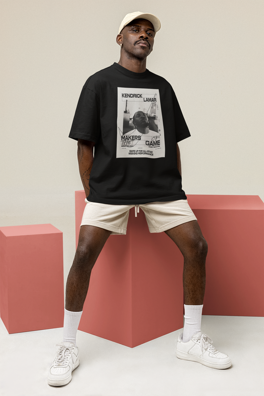 Kendric Lamar: Aesthetic- Regular Fit T-Shirts BLACK