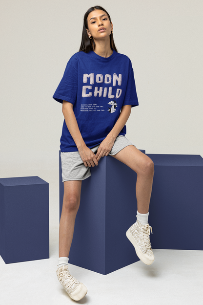 Moon Child: BTS - Oversized T-Shirts ROYAL BLUE
