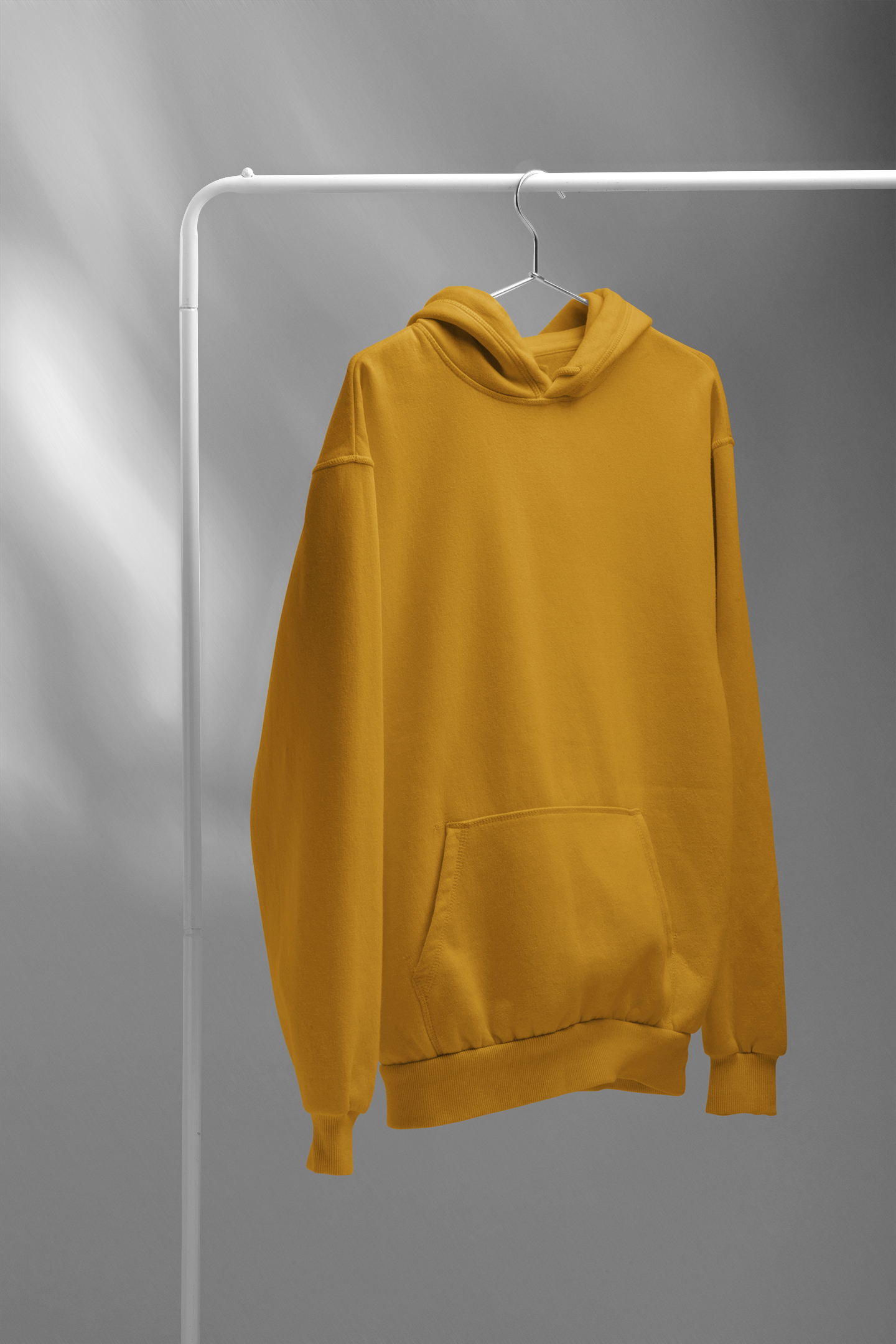 Basic Mustard Yellow Unisex Winter Hoodies