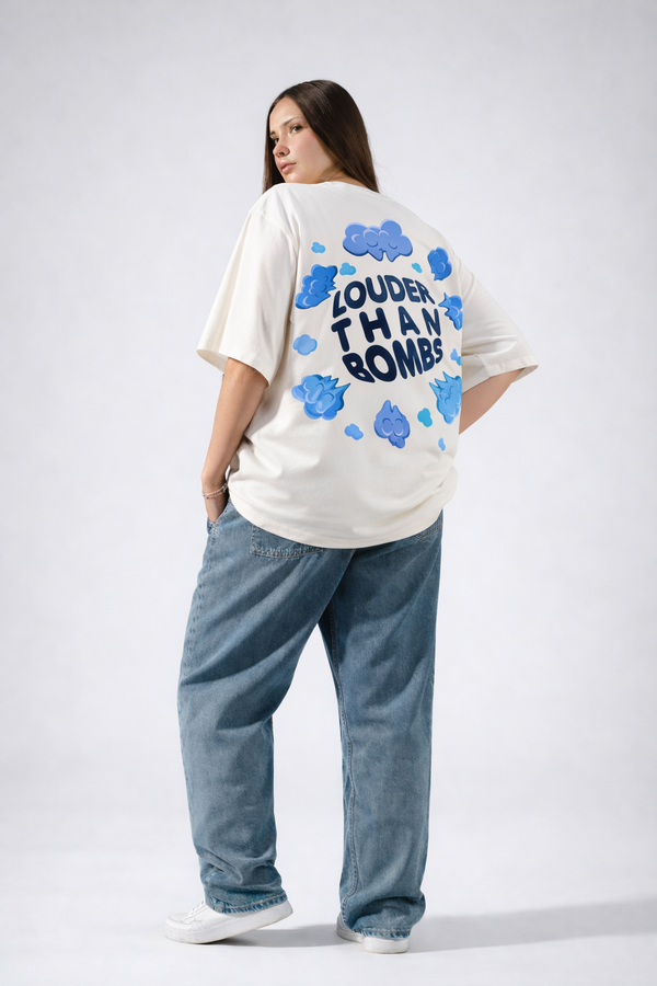 Louder Than Bombs Unisex Oversized T-Shirt | Antherr Core