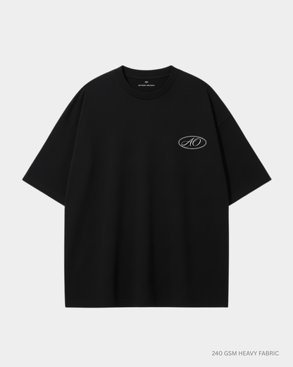 streetwear quote black oversized t shirt unisex india