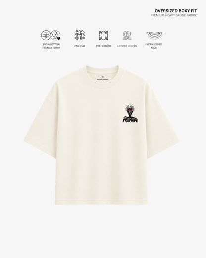 Spiked Crown Unisex French Terry Oversized T-Shirt | Antherr Originals