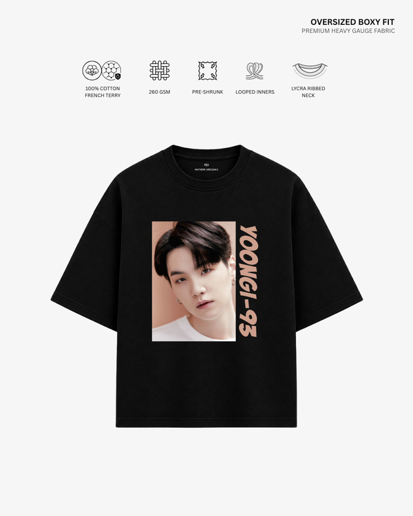Yoongi Unisex French Terry Oversized T-Shirt | Antherr Core