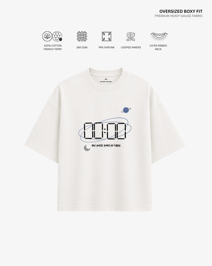 Zero O' Clock French Terry Oversized T-Shirt | Antherr Core