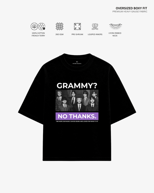 Grammy? No Thanks French Terry Oversized T-Shirt | Antherr Core